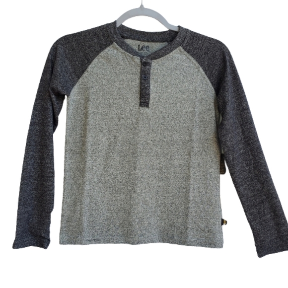 LEE LONG SLEEVE GRAY T SHIRT BOYS SZ 7 - Picture 1 of 7